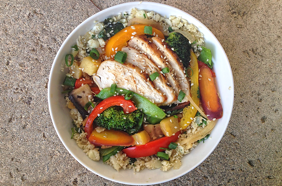 Veggie Fajitas with Cilantro Lime Caulirice Nutrition You Can Trust